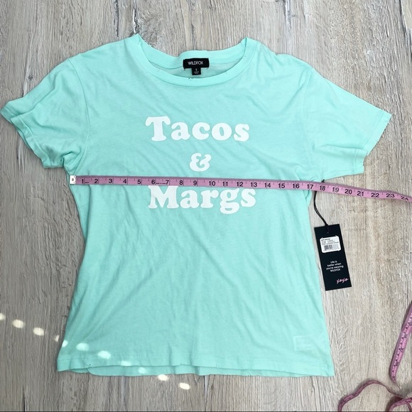 Wildfox Tacos & Margs Short Sleeve T-Shirt Sz Small - Picture 6 of 10
